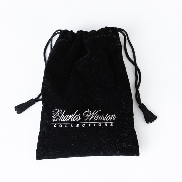 Bold choker necklace sterling silver chain link Charles Winston Collections - Picture 14 of 14